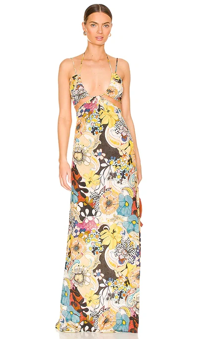 Alexis Women's Cassandra Floral Cutout Maxi Dress In Print