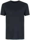 Armani Exchange Basic Logo-patch T-shirt In Blau