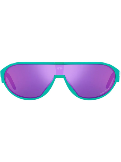 Oakley Cmdn Mask-frame Sunglasses In Blau