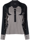 Kiko Kostadinov Black & Beige Stride Pullover Shirt In Nude