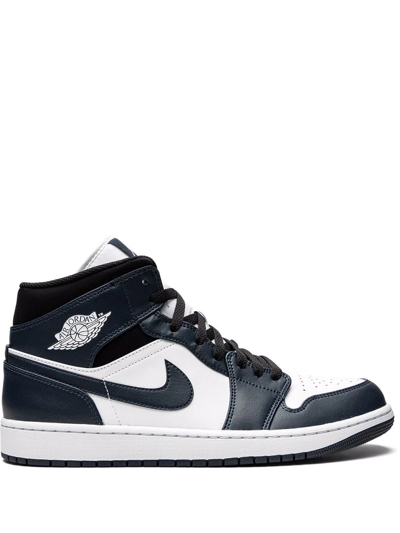 Jordan 1 Mid "armory Navy" Sneakers In Blue