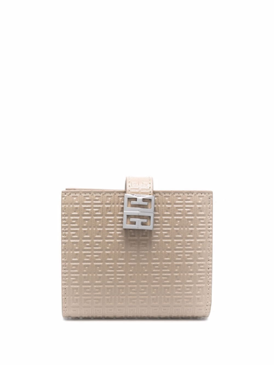 Givenchy 4g Logo Wallet In Nude