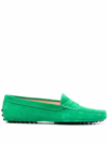 Tod's Women's Gommini Driving Loafer Flats In Jolly Green