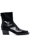 ALYX LEONE LEATHER ANKLE BOOTS