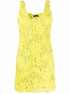 BLUMARINE CROCHET SLEEVELESS MINI DRESS