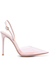 Gianvito Rossi Pointed-toe Slingback Pumps In Pink