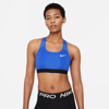 Nike Women's Swoosh Medium-support Non-padded Sports Bra In Blue