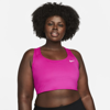 Nike Dri-fit Swoosh Women's Medium-support Non-padded Sports Bra In Pink