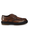 TOD'S MEN'S PERFORATED LEATHER BROGUES