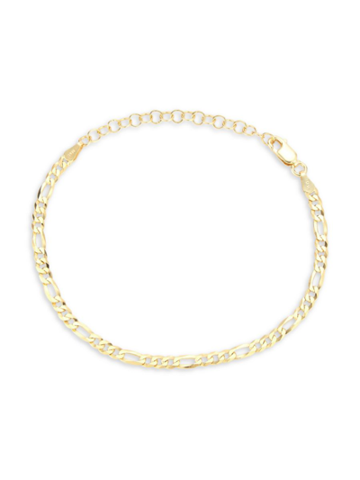 Chloe & Madison Women's 14k Goldplated Sterling Silver Figaro Anklet