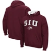 COLOSSEUM COLOSSEUM MAROON SOUTHERN ILLINOIS SALUKIS ARCH AND LOGO PULLOVER HOODIE