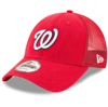 NEW ERA NEW ERA RED WASHINGTON NATIONALS TRUCKER 9FORTY ADJUSTABLE SNAPBACK HAT