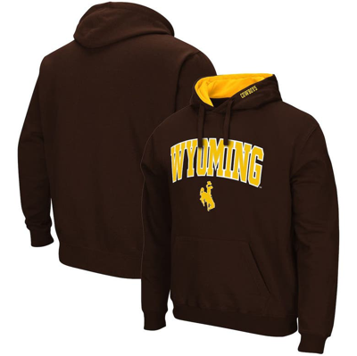 Colosseum Brown Wyoming Cowboys Arch And Logo Pullover Hoodie