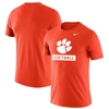 Nike Orange Clemson Tigers Softball Drop Legend Slim Fit Performance T-shirt In Orange