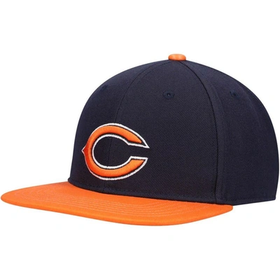Pro Standard Men's Navy And Orange Chicago Bears 2-tone Snapback Hat In Navy,orange