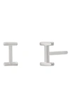 BYCHARI SMALL INITIAL STUD EARRINGS