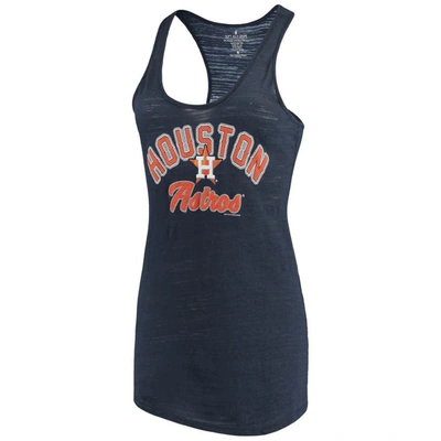 Soft As A Grape Women's  Navy Houston Astros Multicount Racerback Tank Top