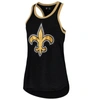 G-iii 4her By Carl Banks Women's  Black New Orleans Saints Tater Tank Top In Black