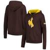 STADIUM ATHLETIC STADIUM ATHLETIC BROWN WYOMING COWBOYS BIG LOGO PULLOVER HOODIE