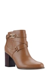 Tommy Hilfiger Women's Darhla Logo Ornamented Heeled Booties Women's Shoes In Tan