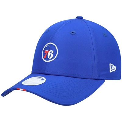 New Era Women's Royal Philadelphia 76ers Sleek 9forty Adjustable Hat