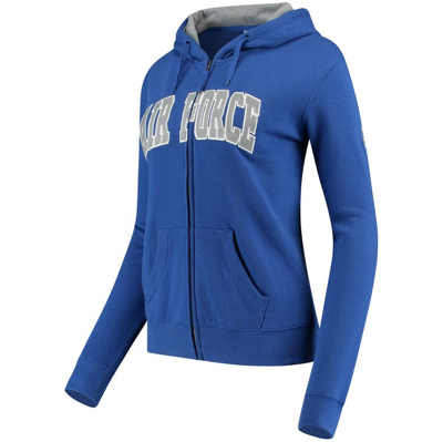 Colosseum Stadium Athletic Royal Air Force Falcons Arched Name Full-zip Hoodie