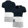 REFRIED APPAREL REFRIED APPAREL NAVY NEW YORK YANKEES SUSTAINABLE FITTED T-SHIRT