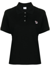 PS BY PAUL SMITH ZEBRA-PATCH POLO TOP