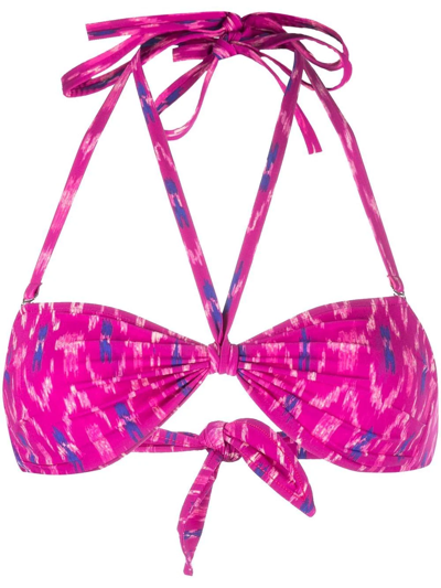 Isabel Marant Étoile Halterneck Bikini Top In Pink