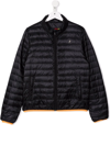 HERNO TEEN LOGO-PLAQUE FEATHER-DOWN PUFFER JACKET