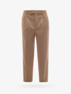 Neil Barrett One Pleat Loose Estra Low Rise Trousers In Beige