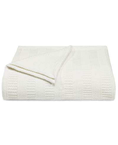 Nautica Rope Stripe Blanket In Off White