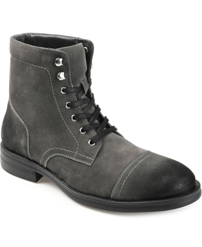 Thomas & Vine Men's Darko Cap Toe Ankle Boot Men's Shoes In Charcoal