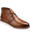 Thomas & Vine Thomas And Vine Keegan Wide Width Plain Toe Chukka Boot In Cognac
