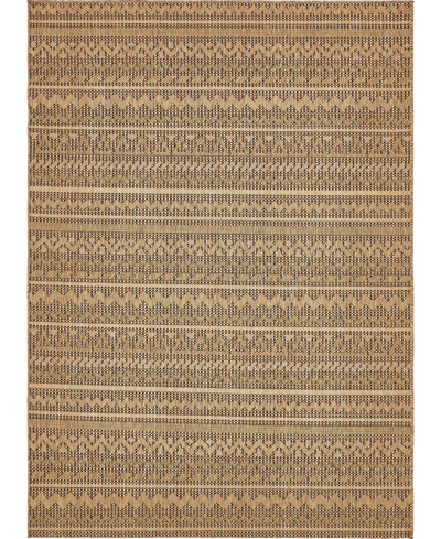 Bayshore Home Closeout!  Outdoor Pashio Pas6 8' X 11' 4" Area Rug In Light Brown