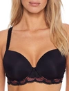 Panache Clara Sweetheart T-shirt Bra In Fig,black