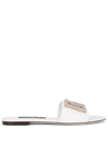 DOLCE & GABBANA DG-LOGO LEATHER SANDALS