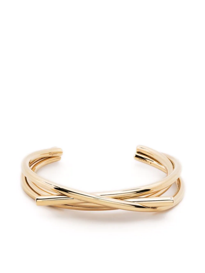Ferragamo Gancini Cuff Bracelet In Gold