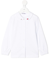 Familiar Peter Pan-collar Shirt In White