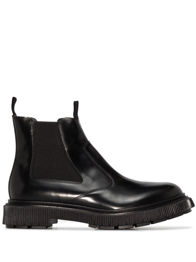 Adieu Black Type 156 Leather Chelsea Boots