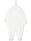 Elisabetta Franchi La Mia Bambina Logo-embroidered Stretch-cotton Pyjamas In White