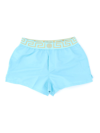 Versace Monogram Waistband Tech Swim Shorts In Splash,gold