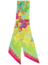 Philipp Plein Baroque Pattern-print Scarf In Gelb