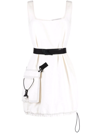Stella Mccartney Ladies Cream Sleeveless Belted Mini Dress In White