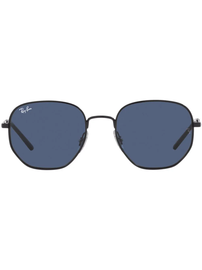 Ray Ban Hexagonal-frame Sunglasses In Blau