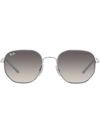 Ray Ban Rb3682 Geometric-frame Metal Sunglasses In Grau
