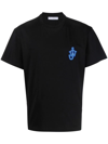 Jw Anderson Anchor-patch Short-sleeve T-shirt In Schwarz