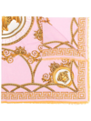 Versace Baroque-print Silk-twill Square Scarf In Pattern