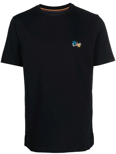 Paul Smith T-shirt With Embroidered Logo In Black