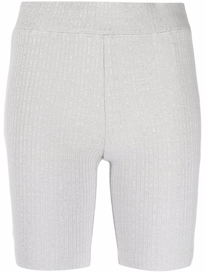 Helmut Lang Slim-fit Cycling Shorts In Grau